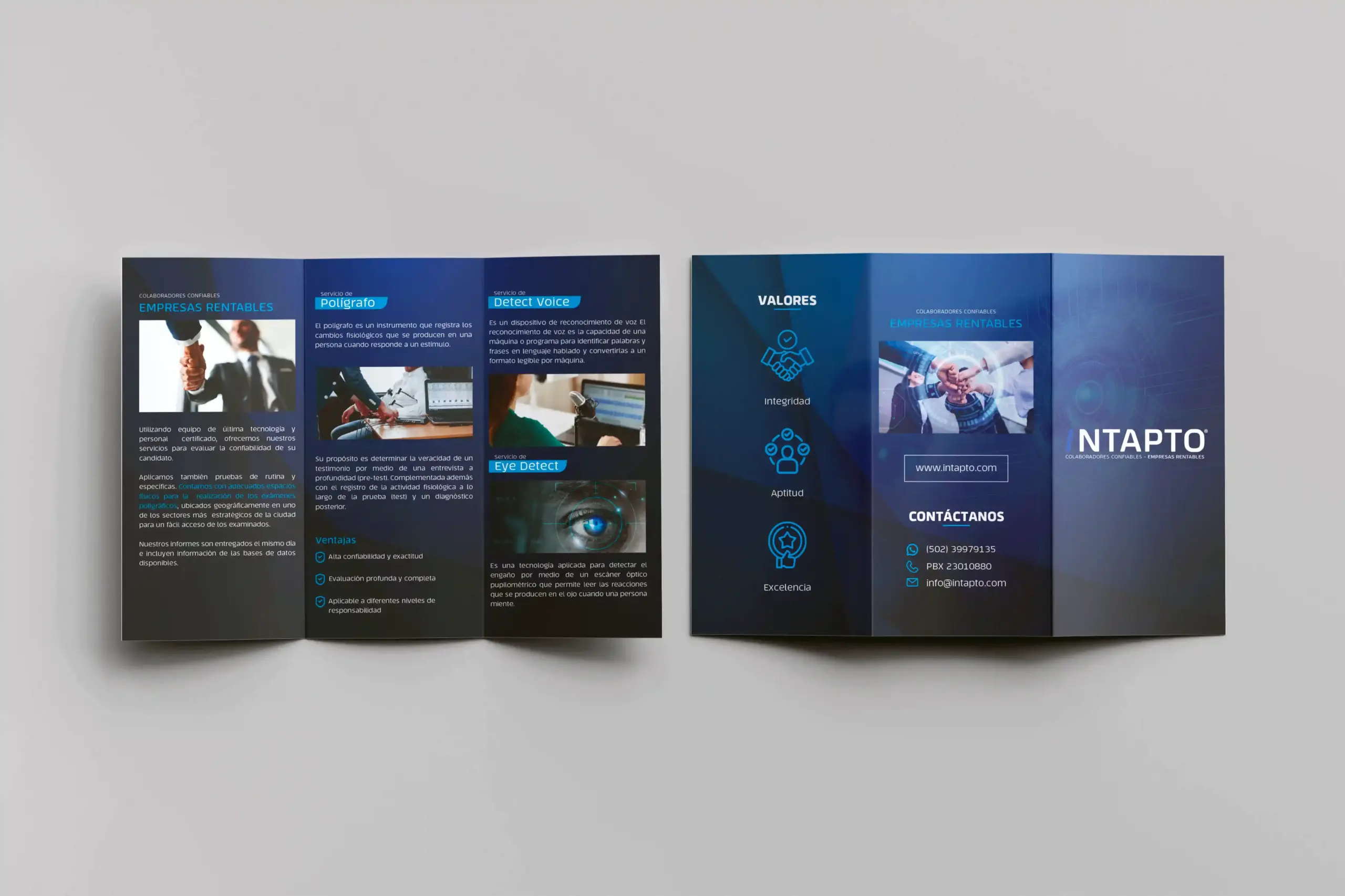Brochure Trifold Corp - INTAPTO- Guatemala