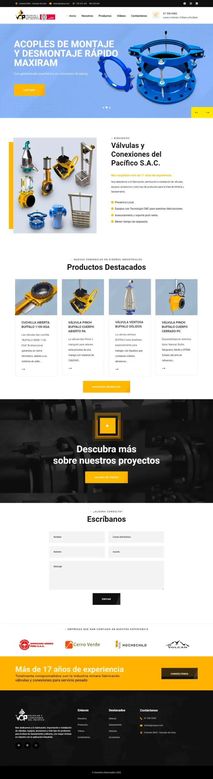 Website VCPSA - Perú