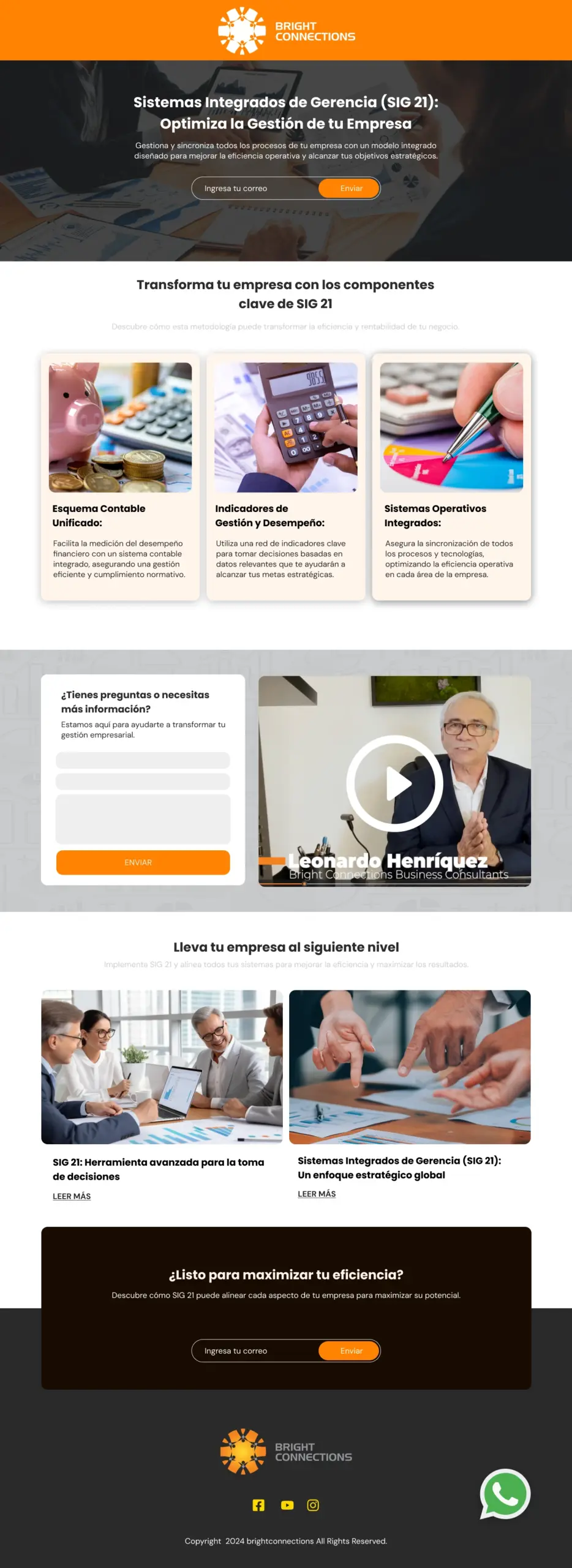 Website Bright Connections - Miami