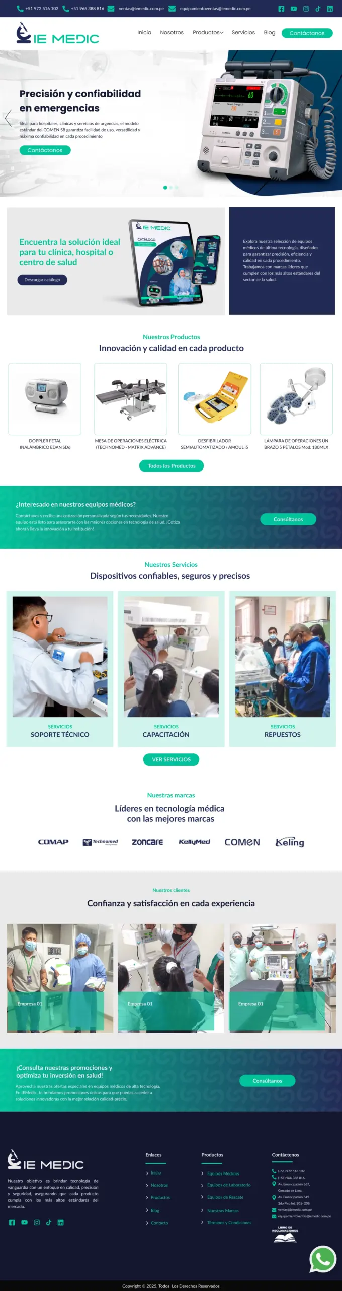 Website  IEMEDIC - Perú