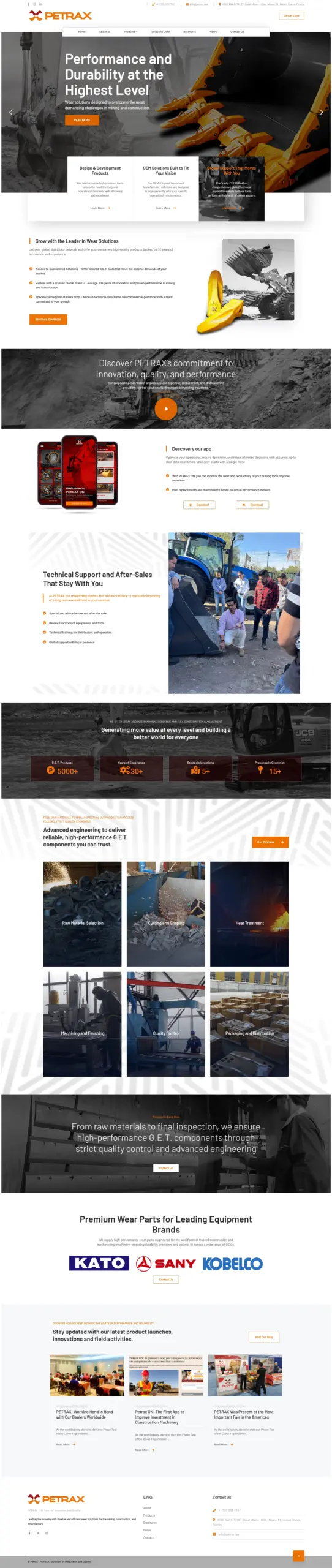 Website Petrax Corp - Miami