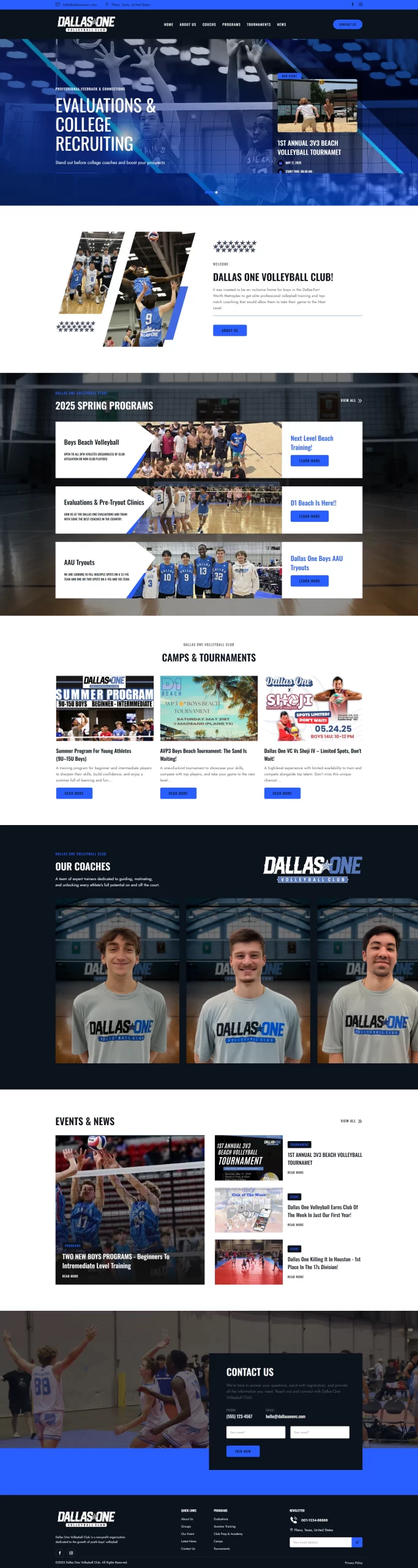 Website Dallas One VC - Texas
